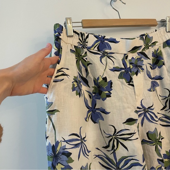 Linen floral pants - Picture 2 of 10
